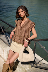 Blouse KORÉA - Brun