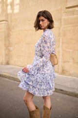 Robe FLEUR - Bleu